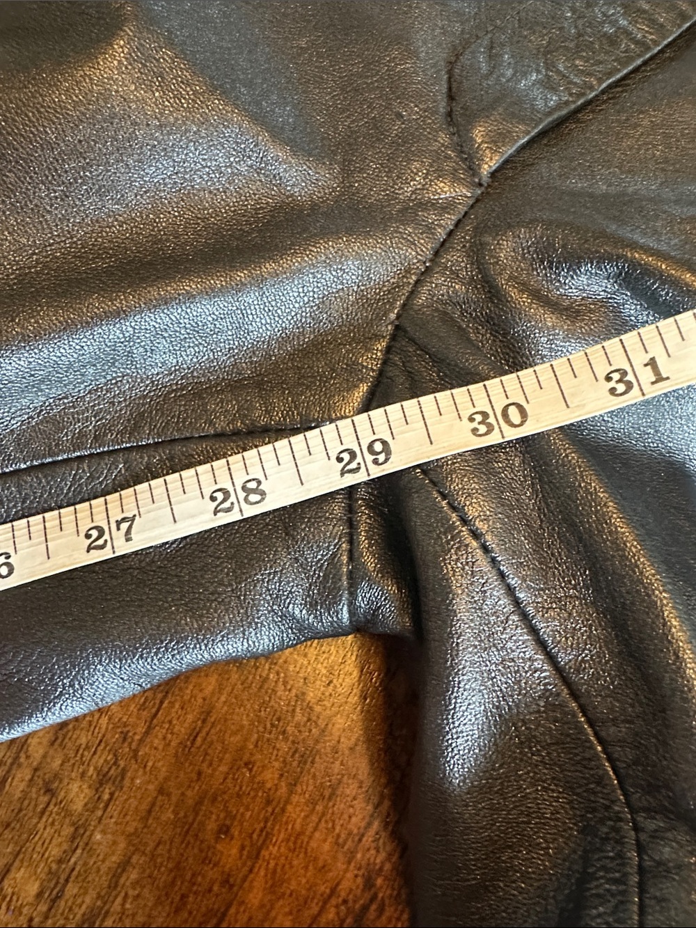 I.N.C. International Concepts | Black Genuine Leather Straight Leg Pants, 6P - Picture 7 of 7